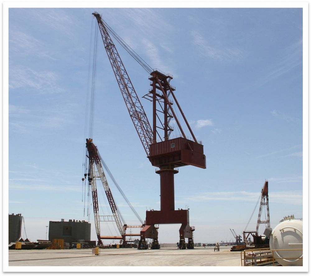 吉宝船厂MQ8080门座式起重机