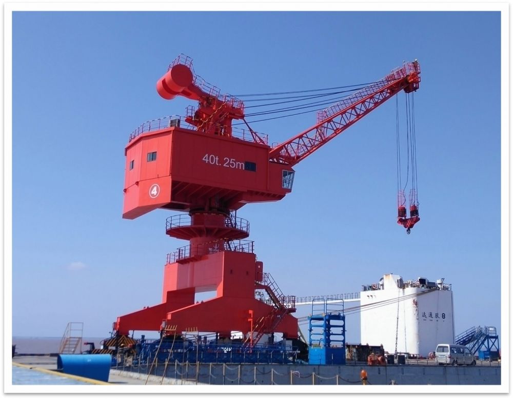 南通中远重工Q4025吊钩/电磁两用门座机