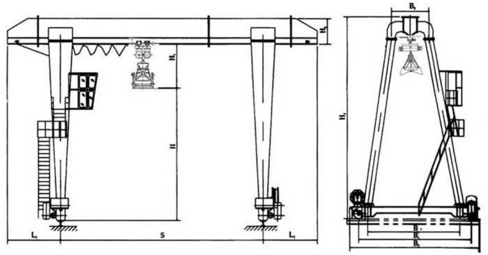 单梁抓斗门式起重机结构简图.jpg