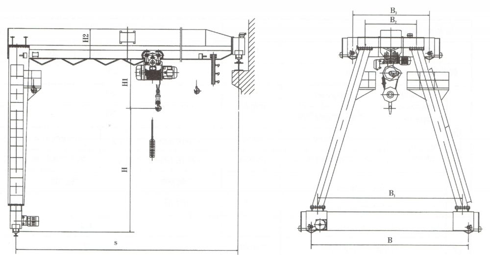 BMH型电动葫芦半门式起重机外形机构示意图.jpg