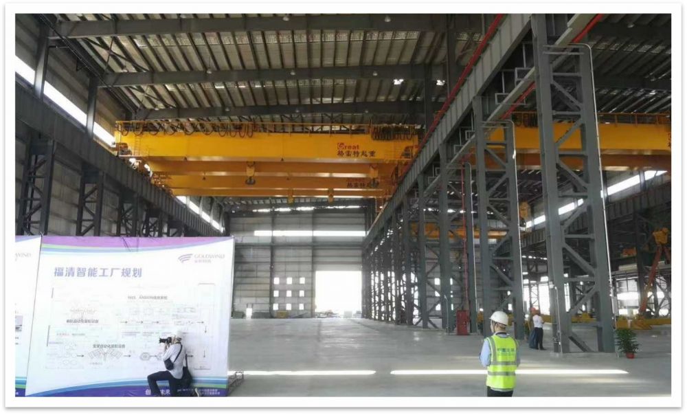 福建三峡国际风电产业园QE200T+200T欧式双梁桥式起重机