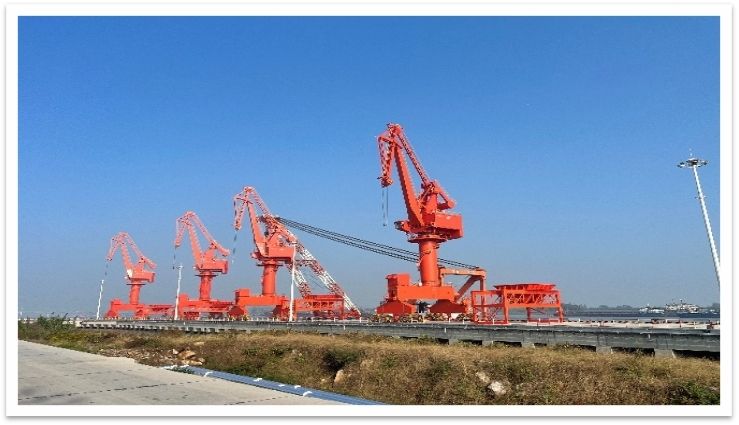 大津清洁能源4台MQ40T-35M港口门座机